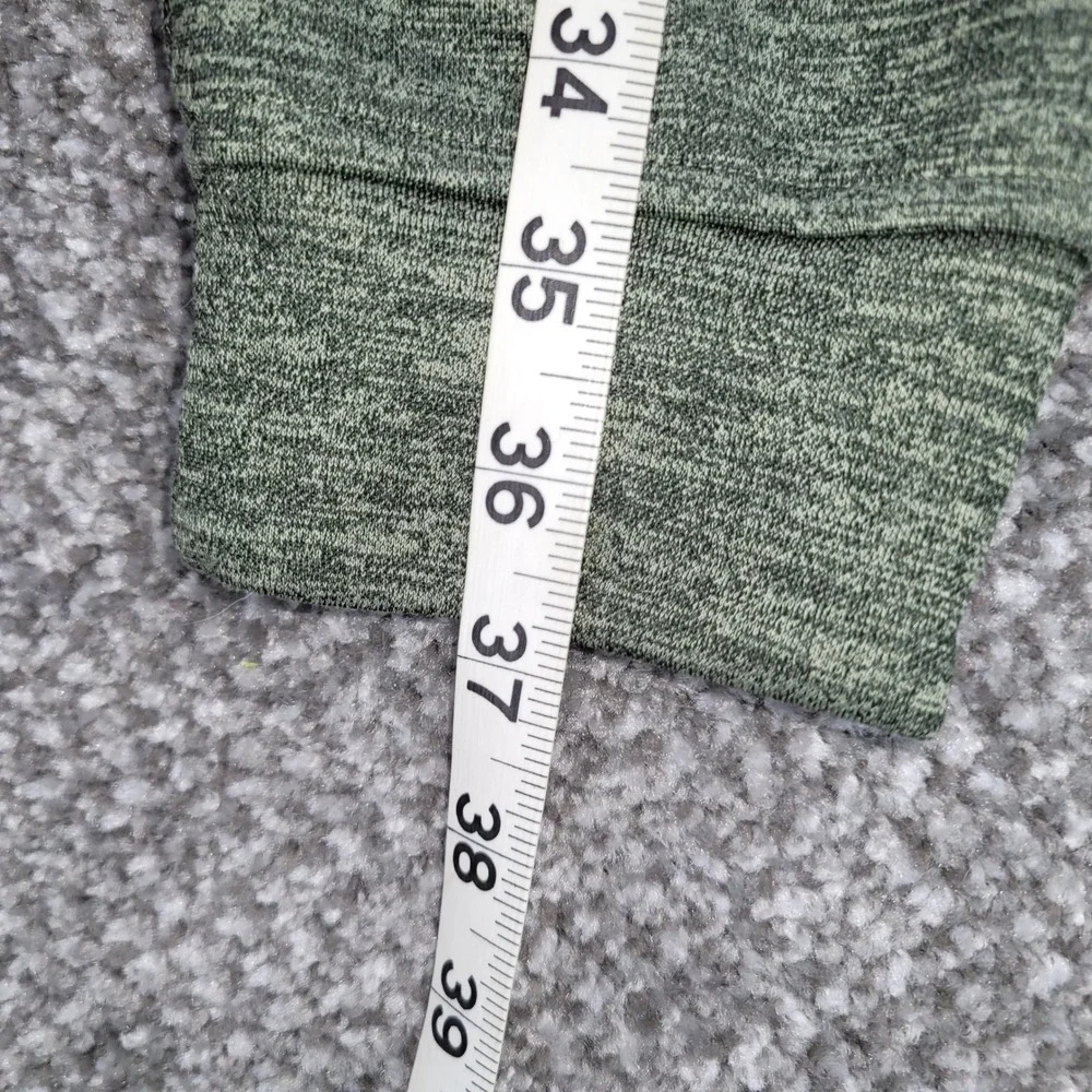 Adidas Mens Climawarm Hoodie XL Olive Green Heather Fleece Pullover Sweatshirt